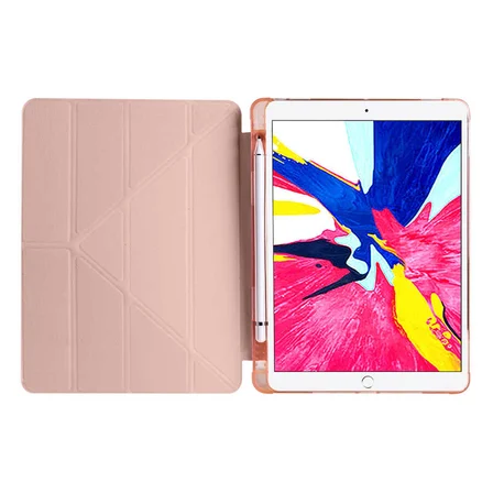 Apple iPad Pro 10.5 (7.Nesil) Uyumlu Kılıf Zore Tri Folding Kalem Bölmeli Standlı Kılıf