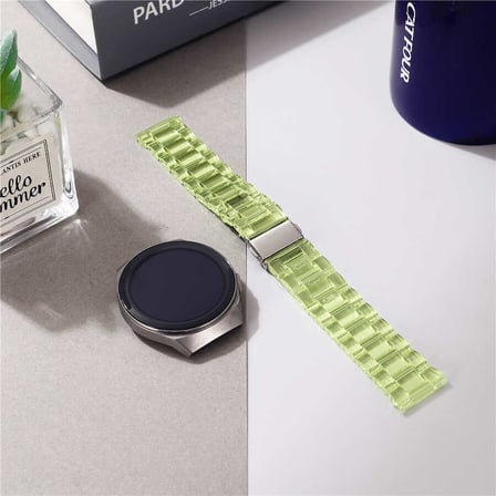 Samsung Gear S2 20mm Uyumlu Kordon Şeffaf Renkli Transparan KRD-27 Kayış