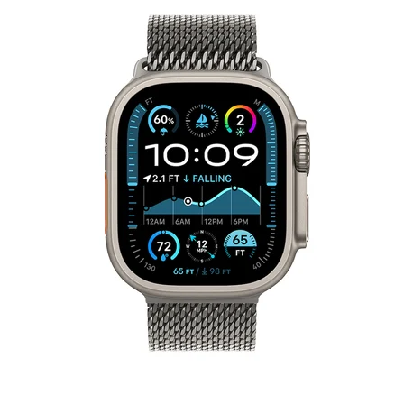 Apple Watch Ultra 49mm Uyumlu Zore KRD-100 Titanyum Hasır Kordon