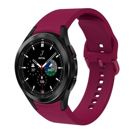 Samsung Galaxy Watch 4 40mm Uyumlu Kordon Silikon Spor Görünümlü Esnek Yumuşak KRD-50 Kayış