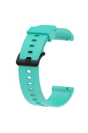 Samsung Galaxy Watch 42mm Uyumlu 20mm Kordon Silikon Tırtıllı Yumuşak Esnek KRD-46 Kayış