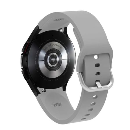 Samsung Galaxy Watch 4 44mm Uyumlu Kordon Silikon Spor Görünümlü Esnek Yumuşak KRD-50 Kayış