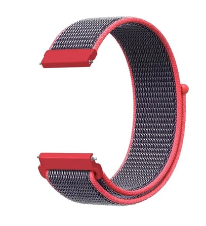 Huawei Watch GT 3 46mm Uyumlu Kordon Hasır Örgü Cırt Cırtlı Terletmeyen Zore KRD-03 Kumaş Kayış