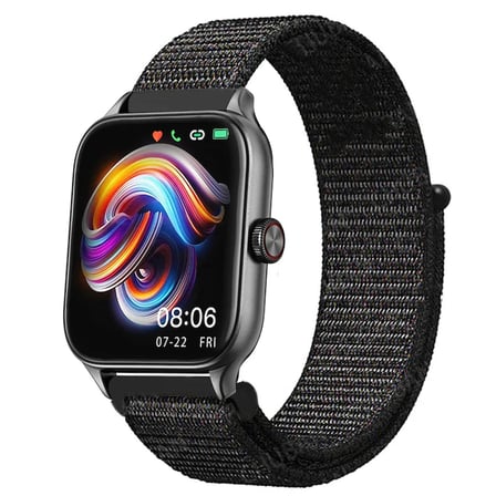 Huawei Watch GT 3 42mm Uyumlu Kordon Hasır Örgü Cırt Cırtlı Terletmeyen Zore KRD-03 Kumaş Kayış