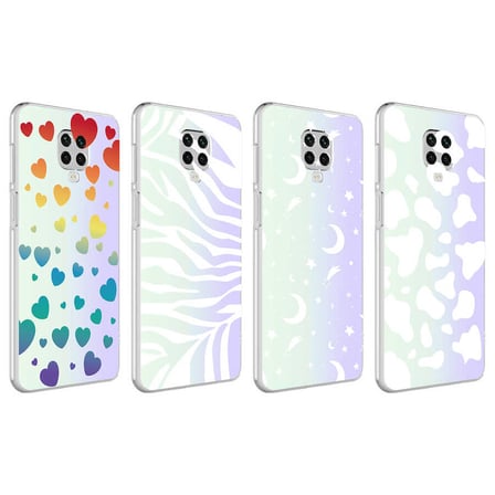Xiaomi Redmi Note 9S Uyumlu Kılıf Zore M-Blue Desenli Kapak