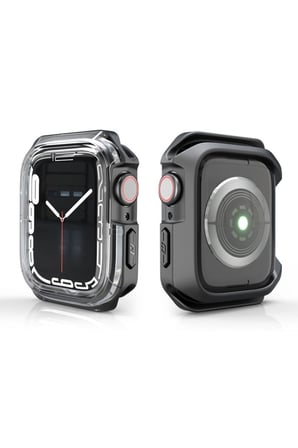 Apple Watch 40mm Uyumlu Zore Watch Gard 08 Sert PC + Silikon Koruyucu