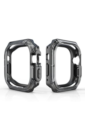 Apple Watch 44mm Uyumlu Zore Watch Gard 08 Sert PC + Silikon Koruyucu