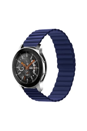 Samsung Galaxy Watch 46mm Uyumlu Kordon Suni Deri Yumuşak Soft Yüzey KRD-52 Kayış