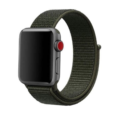 Apple Watch Ultra 49mm Uyumlu Kordon Hasır Örgü Cırt Cırtlı Terletmeyen Zore KRD-03 Kumaş Kayış