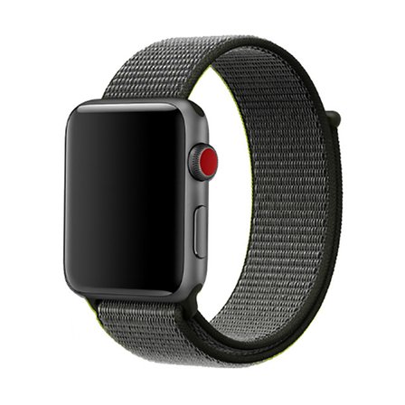 Apple Watch Ultra 49mm Uyumlu Kordon Hasır Örgü Cırt Cırtlı Terletmeyen Zore KRD-03 Kumaş Kayış