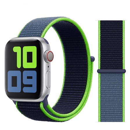 Apple Watch Ultra 49mm Uyumlu Kordon Hasır Örgü Cırt Cırtlı Terletmeyen Zore KRD-03 Kumaş Kayış