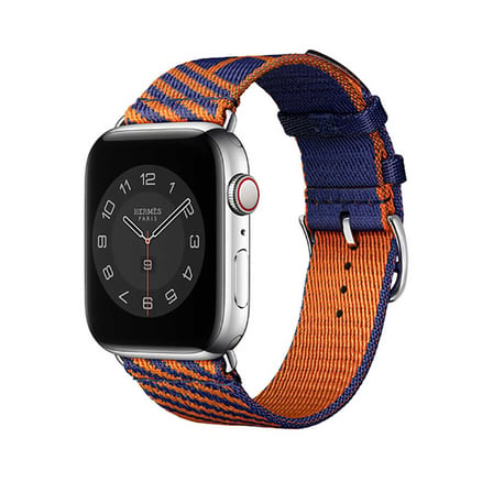 Apple Watch Ultra 49mm Uyumlu Kordon Kumaş Renkli Metal Klipsli KRD-51 Hasır Kayış