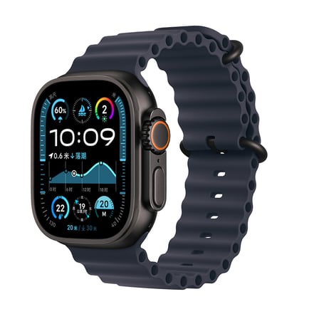 Apple Watch Ultra 49mm Uyumlu Kordon Ocean Silikon Yumuşak Esnek Metal Tokalı Zore KRD-75 Kayış
