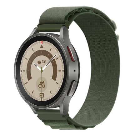 Huawei GT2 42mm 20mm Uyumlu Kordon Alpine Hasır Örgü Zore KRD-74 Kumaş Kayış