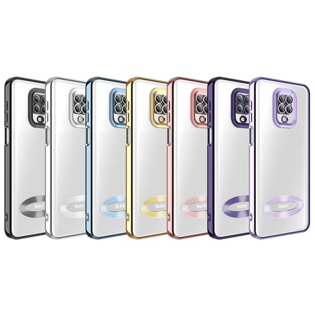 Xiaomi Redmi Note 9 Pro Uyumlu Kılıf Kamera Korumalı Logo Gösteren Zore Omega Kapak