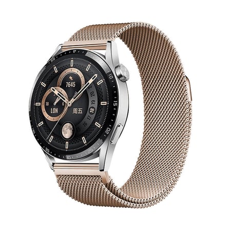 Amazfit GTS / GTS 2 Mini / GTS 2 42Mm / GTS 2E 42Mm (20mm) Uyumlu Kordon Hasır Metal Mıknatıslı Kayış Band-12
