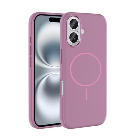 Apple iPhone 16 Uyumlu Kılıf M-Safe Şarj Özellikli Metal Kamera Çerçeveli Zore Edi Silikon Kapak