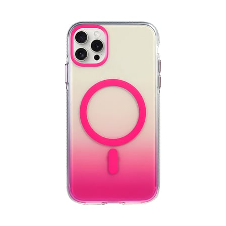 Apple iPhone 15 Pro Max Uyumlu Kılıf M-safe Şarj Özellikli Transparan Renk Geçişli Zore Toros Kapak