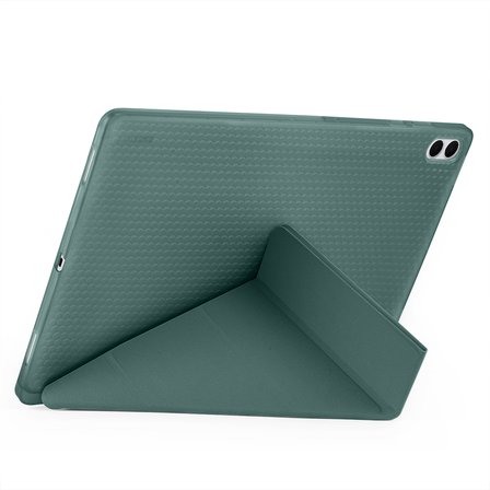 Samsung Galaxy Tab S11 Ultra Uyumlu Kılıf Zore Tri Folding Kalem Bölmeli Standlı Kılıf