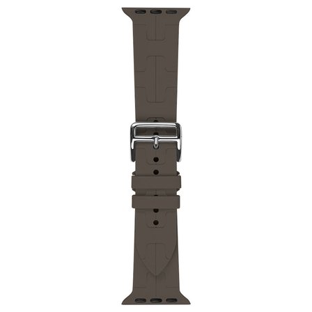 Apple Watch 38mm Uyumlu Kordon Silikon Yumuşak Esnek Metal Klipsli KRD-92 Kayış