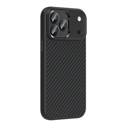Apple iPhone 17 Pro Uyumlu Kılıf M-Safe Şarj Özellikli Karbon Fiber Görünümlü Zore Truva Silikon Kapak