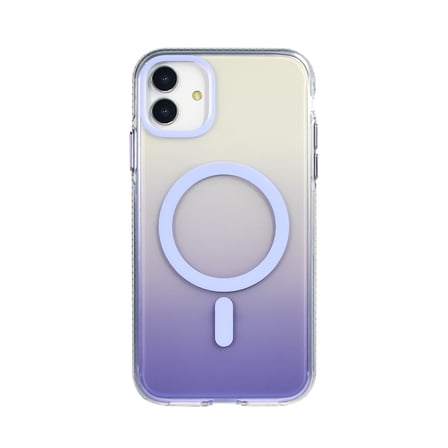 Apple iPhone 11 Uyumlu Kılıf M-safe Şarj Özellikli Transparan Renk Geçişli Zore Toros Kapak