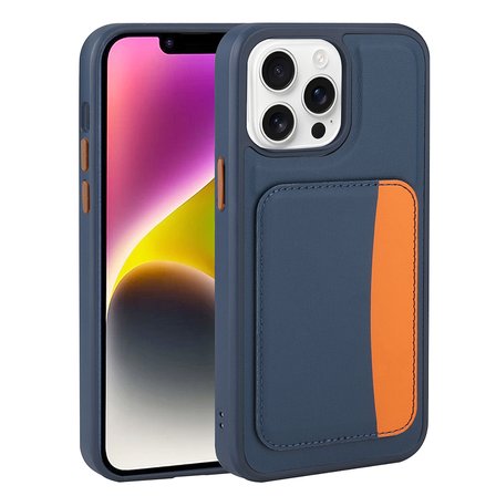Apple iPhone 16 Pro Max Uyumlu Kılıf Kartlıklı Zore X-Kart Silikon Kapak