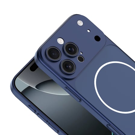 Apple iPhone 15 Pro Max Uyumlu Kılıf Zore M-Safe Şarj Özellikli Kamera Korumalı Spark Kapak