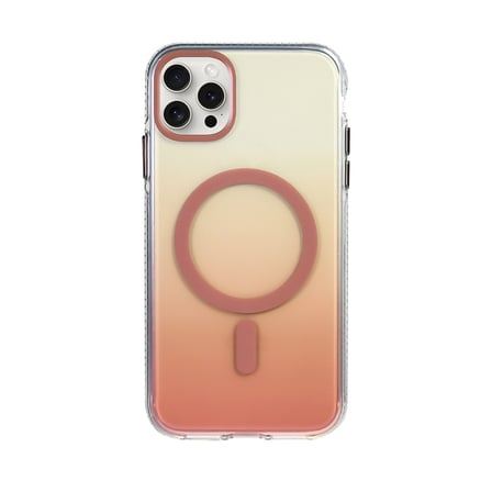 Apple iPhone 16 Pro Uyumlu Kılıf M-safe Şarj Özellikli Transparan Renk Geçişli Zore Toros Kapak