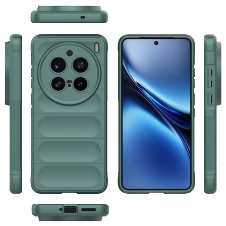 Vivo X200 Pro Uyumlu Kılıf Esnek TPU Oyuklu Arka Yüzey Tasarımlı Zore Etnik Silikon Kapak