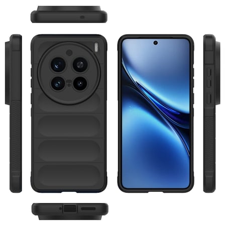 Vivo X200 Pro Uyumlu Kılıf Esnek TPU Oyuklu Arka Yüzey Tasarımlı Zore Etnik Silikon Kapak