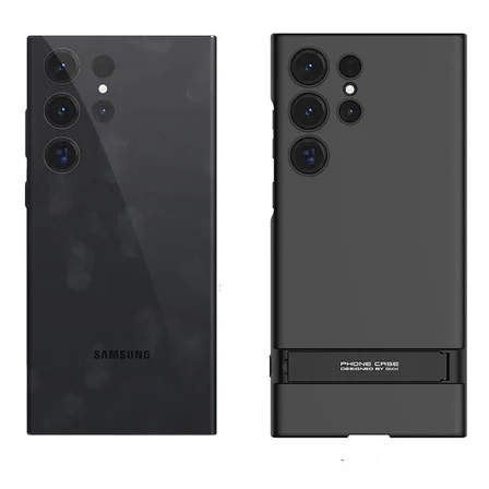Samsung Galaxy S24 Ultra Uyumlu Kılıf Zore Kamera Korumalı Dikey Standlı Ays Kapak