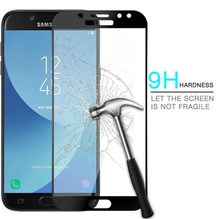 Samsung Galaxy J7 Prime Uyumlu Zore Kenarları Kırılmaya Dayanıklı Cam Ekran Koruyucu