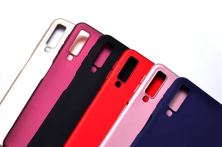 Samsung Galaxy A7 2018 Uyumlu Kılıf Zore Premier Silikon Kapak