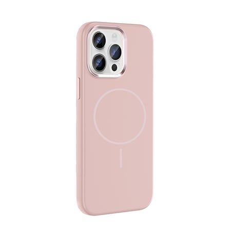 Apple iPhone 14 Pro Max Uyumlu Kılıf M-Safe Şarj Özellikli Metal Kamera Çerçeveli Zore Edi Silikon Kapak