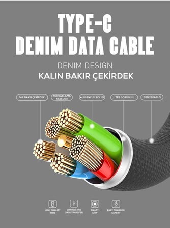 Zore LS63 Type-C Usb Kablo