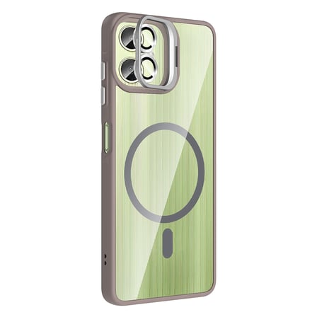 Samsung Galaxy A07 Uyumlu Kılıf Standlı ve Kamera Lens Hediyeli Zore Etro Kapak