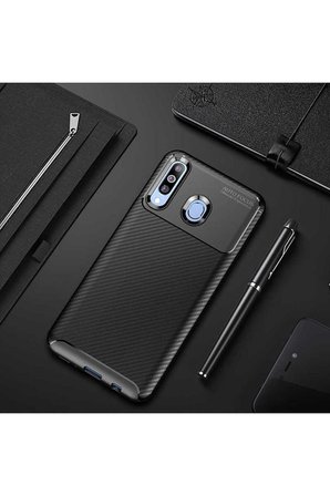 Samsung Galaxy M30 Uyumlu Kılıf Zore Negro Silikon Kapak