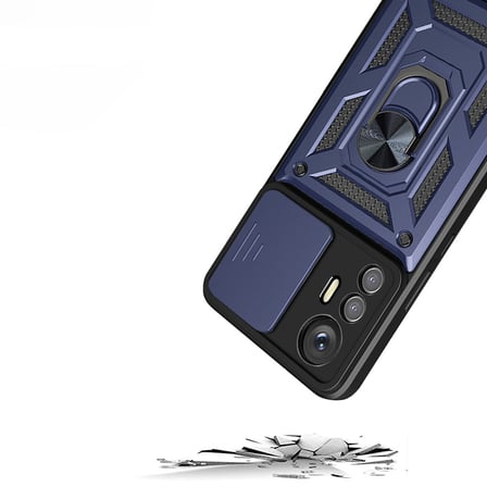 Xiaomi Mi 12 Lite Uyumlu Kılıf Magnetik Standlı Kamera Korumalı Zore Sürgülü Vega Kapak