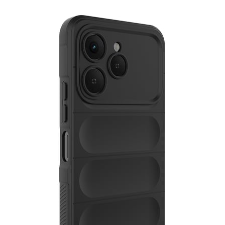 Tecno Spark 40 Uyumlu Kılıf Esnek TPU Oyuklu Arka Yüzey Tasarımlı Zore Etnik Silikon Kapak