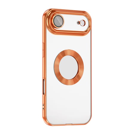 Apple iPhone 17 Uyumlu Air Uyumlu Kılıf Kamera Korumalı Logo Gösteren Zore Omega Kapak