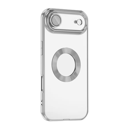 Apple iPhone 17 Uyumlu Air Uyumlu Kılıf Kamera Korumalı Logo Gösteren Zore Omega Kapak
