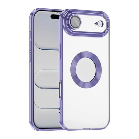 Apple iPhone 17 Uyumlu Air Uyumlu Kılıf Kamera Korumalı Logo Gösteren Zore Omega Kapak