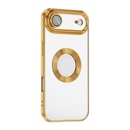 Apple iPhone 17 Uyumlu Air Uyumlu Kılıf Kamera Korumalı Logo Gösteren Zore Omega Kapak