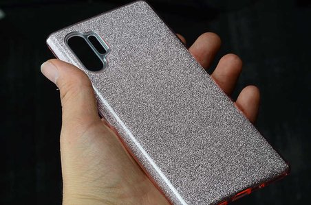 Samsung Galaxy Note 10 Plus Uyumlu Kılıf Zore Shining Silikon
