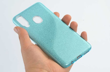 Samsung Galaxy A20S Uyumlu Kılıf Zore Shining Silikon