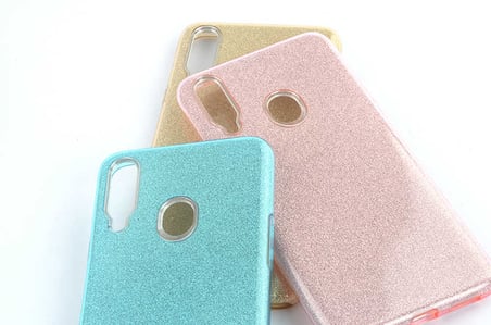 Samsung Galaxy A20S Uyumlu Kılıf Zore Shining Silikon