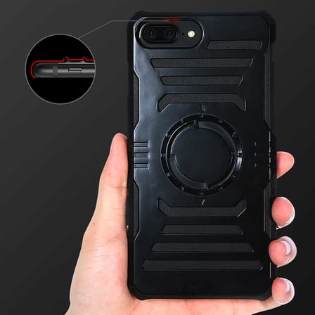 Apple iPhone 7 Plus Uyumlu Kılıf Zore 2 in 1 Kol Bandı