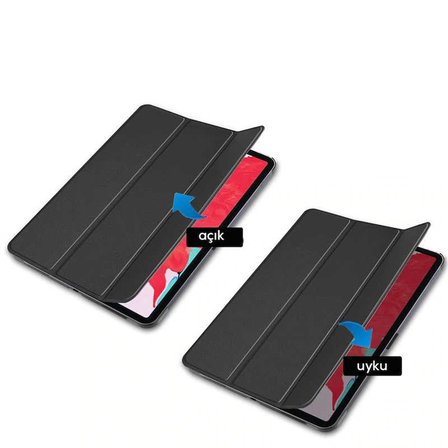 Apple iPad Pro 11 2020 (2.Nesil) Uyumlu Zore Smart Cover Standlı 1-1 Kılıf
