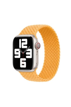Apple Watch 42mm Uyumlu Kordon Hasır Örgü Esnek KRD-32 Medium Kayış